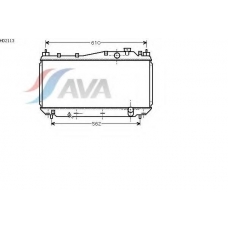 HD2113 AVA Радиатор, охлаждение двигателя