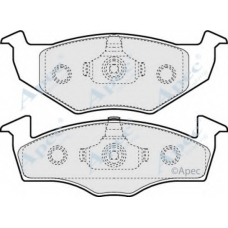 PAD974 APEC Комплект тормозных колодок, дисковый тормоз