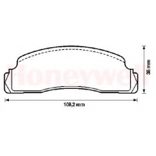 571244X BENDIX Комплект тормозных колодок, дисковый тормоз