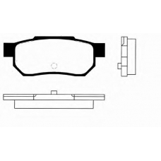 J PA-417AF JAPANPARTS Комплект тормозных колодок, дисковый тормоз