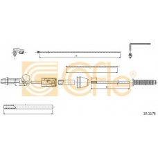 10.1178 COFLE Тросик газа