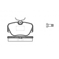 P3843.00 WOKING Комплект тормозных колодок, дисковый тормоз