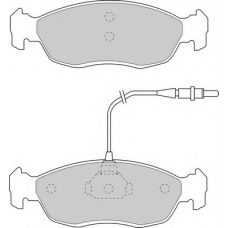 DBP340876 DURON Комплект тормозных колодок, дисковый тормоз