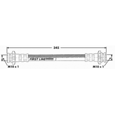 FBH6375 FIRST LINE Тормозной шланг