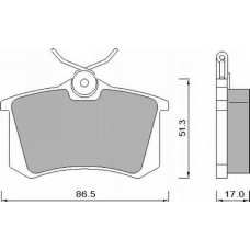 448181 ROULUNDS Комплект тормозных колодок, дисковый тормоз