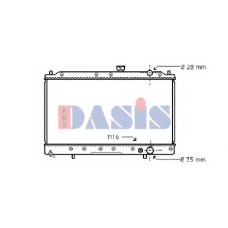 141100N AKS DASIS Радиатор, охлаждение двигателя
