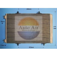 16-1339 AUTO AIR GLOUCESTER Конденсатор, кондиционер
