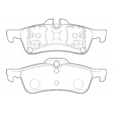 WBP23716A WAGNER LOCKHEED Комплект тормозных колодок, дисковый тормоз