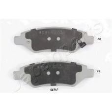 PP-007AF JAPANPARTS Комплект тормозных колодок, дисковый тормоз