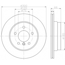 MDC2232 MINTEX Тормозной диск