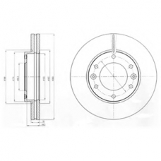 BG4296 DELPHI Тормозной диск
