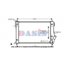 510101N AKS DASIS Радиатор, охлаждение двигателя