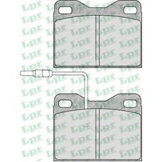 05P148 LPR Комплект тормозных колодок, дисковый тормоз