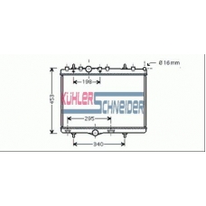 1500511 KUHLER SCHNEIDER Радиатор, охлаждение двигател
