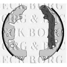 BBS6368 BORG & BECK Комплект тормозных колодок