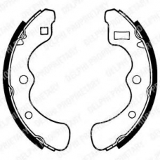 LS1240 DELPHI Комплект тормозных колодок