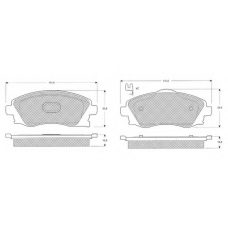 PF1219 PROCODIS FRANCE Комплект тормозных колодок, дисковый тормоз