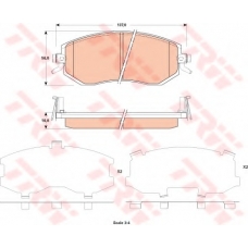 GDB3519 TRW Комплект тормозных колодок, дисковый тормоз