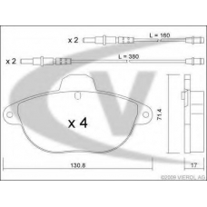 V22-0081 VEMO/VAICO Комплект тормозных колодок, дисковый тормоз