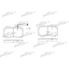 PBP1426 PATRON Комплект тормозных колодок, дисковый тормоз