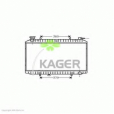 31-0262 KAGER Радиатор, охлаждение двигателя