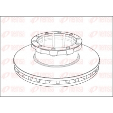 NCA1008.20 KAWE Тормозной диск