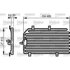 818189 VALEO Конденсатор, кондиционер