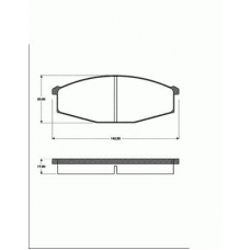 1501222208 S.b.s. Комплект тормозных колодок, дисковый тормоз
