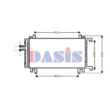 182100N AKS DASIS Конденсатор, кондиционер