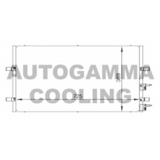 104986 AUTOGAMMA Конденсатор, кондиционер