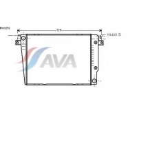 BW2251 AVA Радиатор, охлаждение двигателя