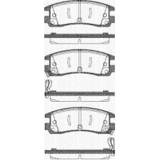 8110 24015 TRISCAN Комплект тормозных колодок, дисковый тормоз