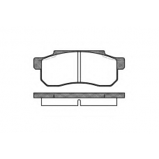 P3033.10 WOKING Комплект тормозных колодок, дисковый тормоз