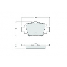 PF1621 PROCODIS FRANCE Комплект тормозных колодок, дисковый тормоз