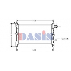 150990N AKS DASIS Радиатор, охлаждение двигателя