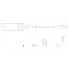 WS0218A KAWE Сигнализатор, износ тормозных колодок