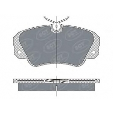 SP 287 SCT Комплект тормозных колодок, дисковый тормоз