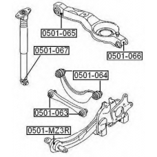 0501-MZ3R ASVA Подвеска, рычаг независимой подвески колеса