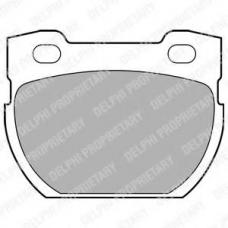 LP1847 DELPHI Комплект тормозных колодок, дисковый тормоз