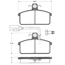 BLF644 QUINTON HAZELL Комплект тормозных колодок, дисковый тормоз