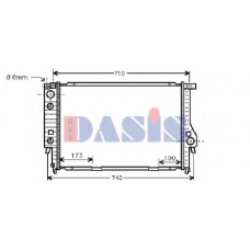 051740N AKS DASIS Радиатор, охлаждение двигателя