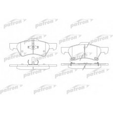 PBP1510 PATRON Комплект тормозных колодок, дисковый тормоз