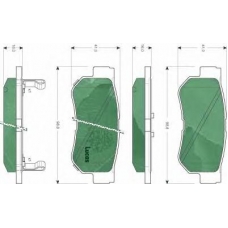 GDB3282 TRW Комплект тормозных колодок, дисковый тормоз