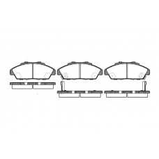 0341.02 REMSA Комплект тормозных колодок, дисковый тормоз