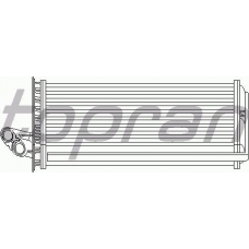 721 422 TOPRAN Теплообменник, отопление салона