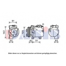 852615N AKS DASIS Компрессор, кондиционер