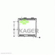 31-2636 KAGER Радиатор, охлаждение двигателя