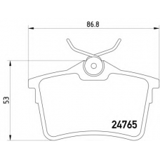 MDB2978 DON Комплект тормозных колодок, дисковый тормоз