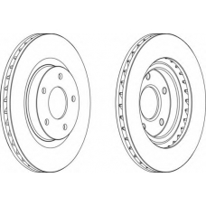 DDF1624C FERODO Тормозной диск