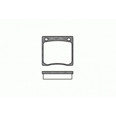 0067.00 REMSA Комплект тормозных колодок, дисковый тормоз